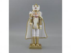 Diótörő király, arany-fehér,palást, 25 cm