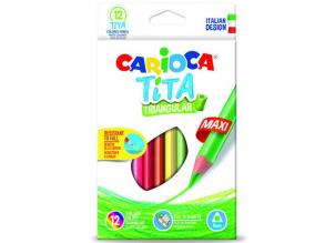Carioca: Tita maxi háromszög színes ceruza 12db-os