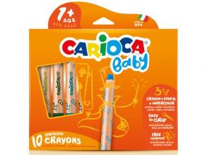 Carioca: 3 az 1-ben bébi zsírkréta 10db-os készlet