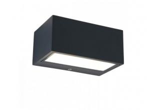 LED lámpatest , oldalfali , 2 irányú, 11W , természetes fehér , sötét szürke , kültéri , IP54 , LUTEC , GEMINI