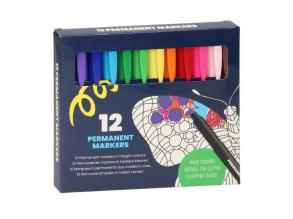 Színes filctollak, 12 db.