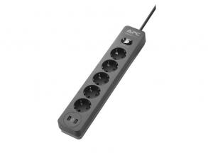 APC PME5U2B-GR SURGE PROTECTOR fekete túlfeszültségvédő