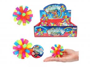 Fun Szivárványszínű világító pattogó labda 1db