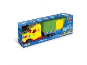 Magic Truck Basic: Kamion dobozos utánfutóval és fénnyel 80cm-es - Wader