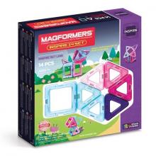 Magformers mágneses építőjáték készlet, inspiráció, 14 db