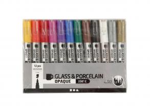 Üveg és porcelán filc - 12 db