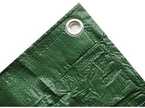 Ponyva, zöld 6x10 m, 90gr/nm (A névleges mérettől a valós méreteltérés akár 5%