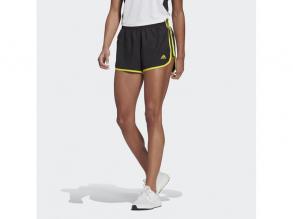 M20 Adidas női fekete/sárga színű futó rövid nadrág