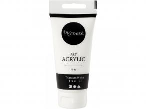 Pigment Art akrilfesték, 75 ml - titánfehér