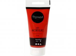 Pigment Art akrilfesték, 75 ml - cinóbervörös