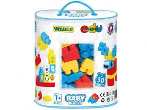 Baby Blocks: Építőjáték szett 30db-os - Wader
