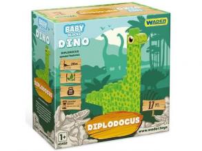 Baby Bloks: Diplodocus építőjáték szett 17db-os - Wader