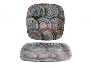 IRIS üveg tál mandala minta minta 20cm