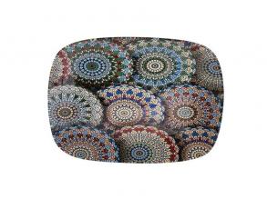 IRIS üveg kínáló mandala minta minta 30x20cm