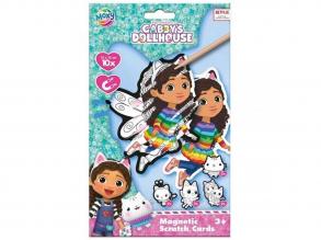 Gabi babaháza képkarcoló hűtőmágnes 10db-os kreatív szett