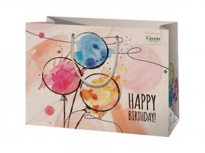 Cardex: "Happy Birthday!" Prémium nagy környezetbarát ajándéktáska 26x13x33cm