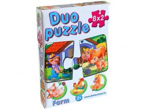 DUO Puzzle Farm állatokkal - D-Toys