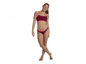 2 Piece Tie-Back Top & Waistband Speedo női vörös színű fürdőruha