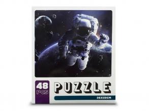 Papír Puzzle 48db-os űrhajós aszteroidák között