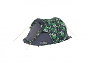 Camping sátor 2 személyes zöld színben