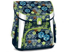 Geek mágneszáras iskolatáska, hátizsák 33x41x24cm