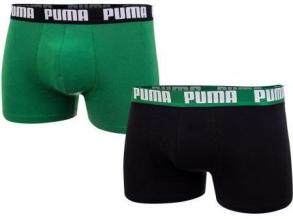 Puma Basic Boxer 2P Puma férfi zöld/fekete színű fehérnemű