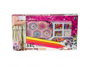 Fashion gyöngyös táska színes gyöngyfűző szettel