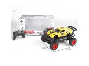 RC Sárga Off-Road távirányítós Camaro izomautó fénnyel 27 MHz 1/14