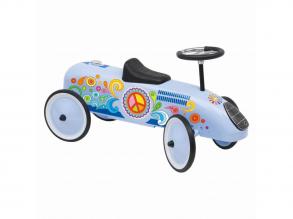 Retro kék ráülős bébi járgány