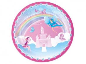 Hercegnő papírtányér 8 darabos - 23 cm