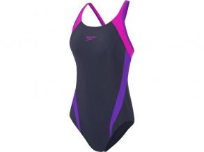 Splice Muscleback Speedo női sötétkék/lila színű úszódressz