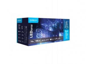 Led fényfüzér , beltéri/kültéri , hideg fehér , rézszálás , 100 LED , 10 m , IP44 , Modee