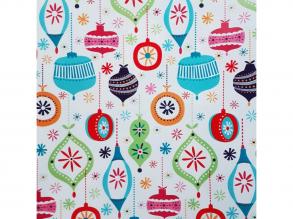 Színes díszek mintás csomagolópapír 200x70cm