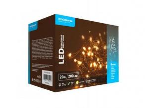 Led fényfüzér , beltéri/kültéri , meleg fehér , 200 LED , 20 m , IP44 , Modee
