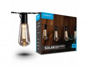 LED fényfüzér , napelemes , filament formájú , 10 db LED , 4.7m , meleg fehér , IP44 , Modee