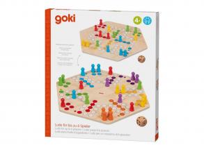 Goki fa Ludo játék 6 játékos számára