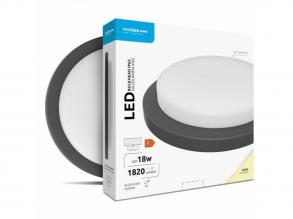 Modee LED Hajólámpa Kerek 18W 4000K (D195x35mm) IP65 (1820 lumen) fekete