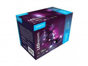 Modee Karácsonyi LED Füzér Berry Plastic Adapteres C2016 (288LED/3m) pink+cold