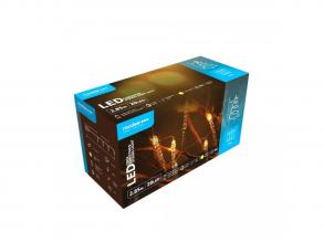 Modee Karácsonyi LED Füzér Plastic Elemes C2013 (20LED/2,85m/15cm) warm