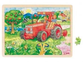 Fa puzzle 96 db-os, traktor