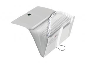 Herlitz easy orga to go Pastels színtelen PP A4 rekeszes mappa