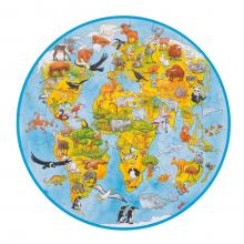 Földgömb puzzle, XXL méret