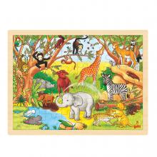 Fa puzzle , dzsungel, 48 darabos