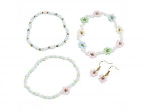 Mini hobbi szett ékszer rugalmas karkötő és fülbevaló