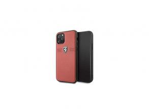 FERRARI Off Track iPhone 11 Pro piros szemcsés bőrtok