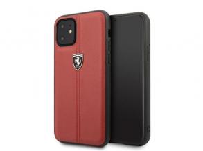 FERRARI iPhone 11 Pro Max függőlegesen csíkozott piros keménytok