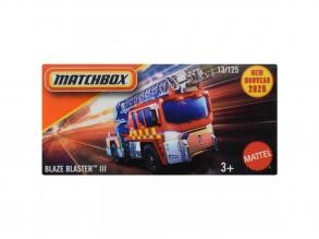Matchbox: Papírdobozos Blaze Blaster III tűzoltóautó 1/64 - Mattel
