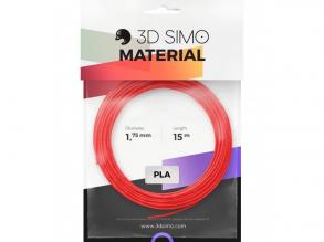 3DSimo Filament PLA II - piros, lila, zöld 15m