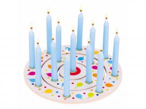 Goki születésnapi koszorú lufi fából