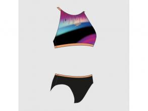 Star 2 Piece Speedo gyerek fekete színű fürdőruha